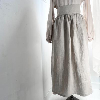 ふるさと納税 川越市 KIKONO Johanna mieli ギャザーエプロン 生成