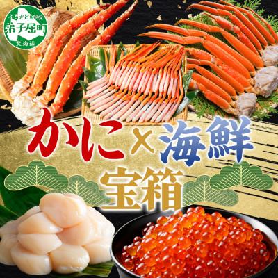 ふるさと納税 弟子屈町 カニ海鮮宝箱 タラバ ズワイ 紅ズワイ 帆立 いくら 北海道 弟子屈町 3143