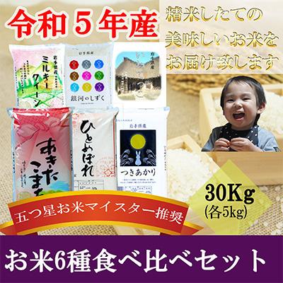 ふるさと納税 盛岡市 盛岡市産6種食べ比べ[各5kg]