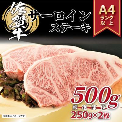 ふるさと納税 吉野ヶ里町 艶さし![A4〜A5]佐賀牛サーロインステーキ 500g(250g×2枚)(吉野ヶ里町)