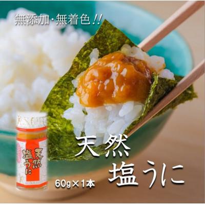 ふるさと納税 野田村 [北三陸産生うに100%使用]天然塩うに 60g×1本 ミョウバン不使用