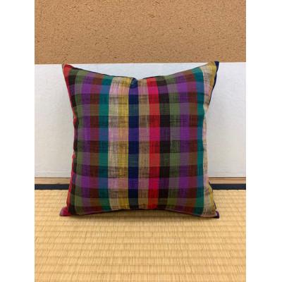 ふるさと納税 久留米市 久留米絣クッション(カラフル柄)