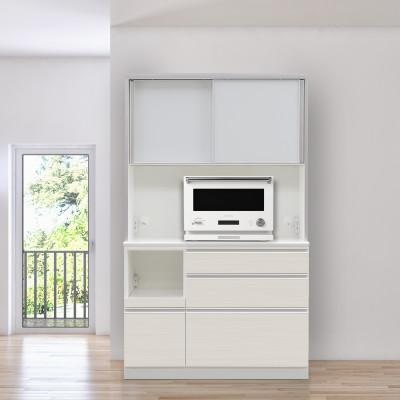 ふるさと納税 大川市 レギュレート 幅120cm キッチンボード ホワイト/グレージュ