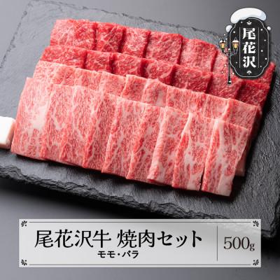 ふるさと納税 尾花沢市 尾花沢牛焼肉用セット500g(モモ・バラ)(CAS冷凍スキンパック)