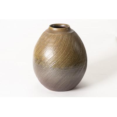 ふるさと納税 備前市 山麓窯の線紋中壺