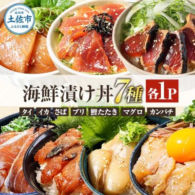 ふるさと納税 土佐市 土佐の海鮮漬け丼7種各1袋セット