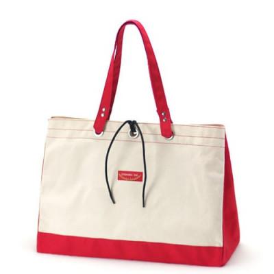 ふるさと納税 山陽小野田市 たっぷりトート 赤