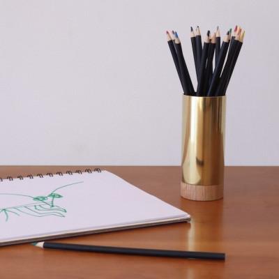 ふるさと納税 宇治市 ペン立て(ナラ)