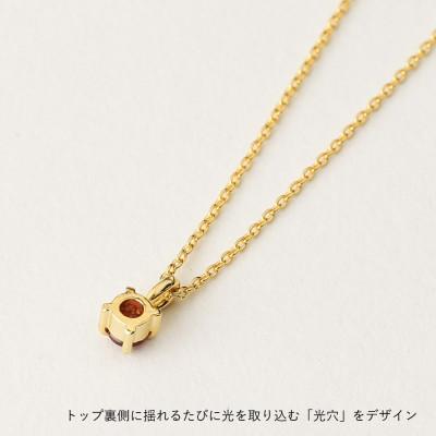 ふるさと納税 大津市 【7月誕生石 ルビーネックレス】SV925 K18プレーティング こだわりのバースストーン |  | 02