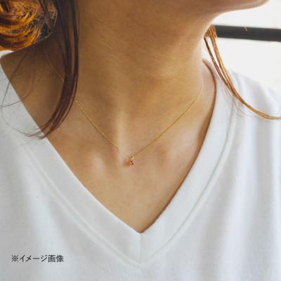 ふるさと納税 大津市 【7月誕生石 ルビーネックレス】SV925 K18プレーティング こだわりのバースストーン |  | 03
