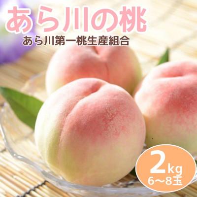 ふるさと納税 紀の川市 あら川の桃2Kg(6-8玉入り)[2026年 6月下旬から順次発送予定]