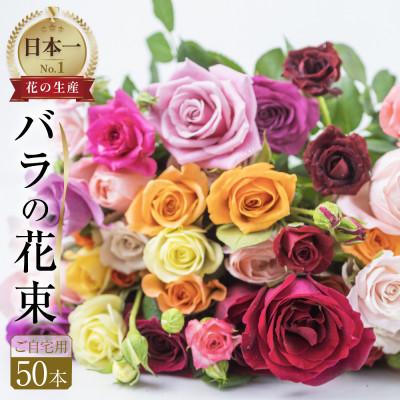 ふるさと納税 田原市 バラの花束 訳ありチャーミングローズ50本