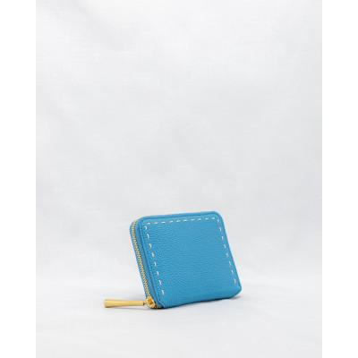 ふるさと納税 東大阪市 [CYAN] 本革ラウンドファスナー二つ折り財布 BONNY (ボニー)