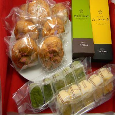 ふるさと納税 浜田市 とろーり濃厚半熟チーズケーキと浜田地方産果実のシュークリームセット