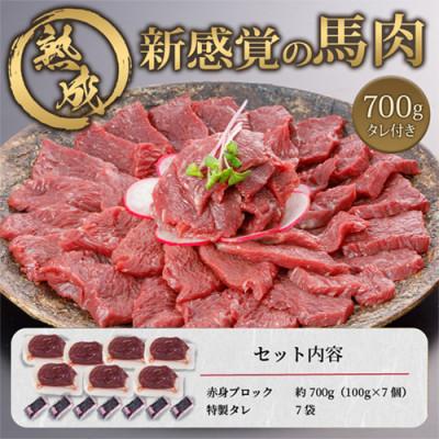 ふるさと納税 小国町 馬肉 赤身 約700g 専用たれ付き (熊本県小国町) |  | 03