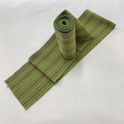 ふるさと納税 豊見城市 [ウージ染め]手織り半幅帯 まかてーぐゎー工房