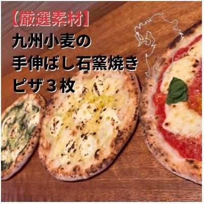 ふるさと納税 南大隅町 [厳選素材]九州小麦の手伸ばし石窯焼きピザ3枚
