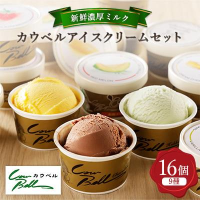 ふるさと納税 大樹町 新鮮濃厚ミルク　カウベルアイスクリームセット9種16個 | 