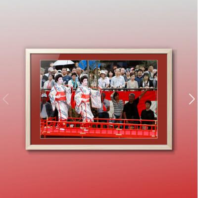 ふるさと納税 長崎市 【額装写真】【長崎くんち 龍船本踊り】画寸A3