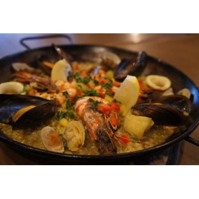 ふるさと納税 つくば市 [離島・沖縄配送不可]シーフードの手ぶらでパエリア&amp;BONITO特製味付きラムチョップ4本セット