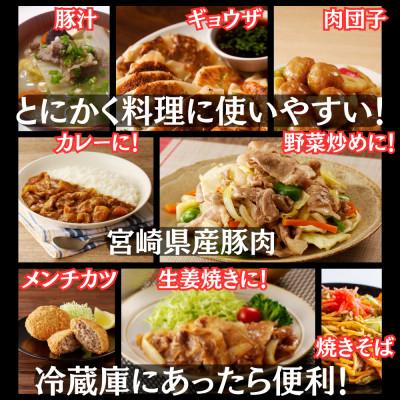 ふるさと納税 宮崎市 母豚1頭まるごと切り落とし&ミンチセット　計7kg |  | 02