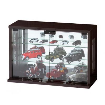 ふるさと納税 海南市 卓上コレクションケース 横型 ダークブラウン