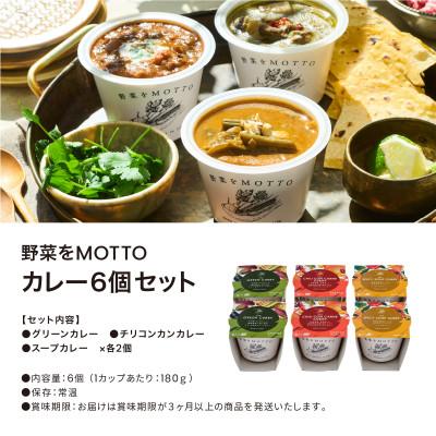 ふるさと納税 静岡市 野菜をMOTTO　レンジで1分ベジMOTTOスープ　カレー3種6個セット |  | 01