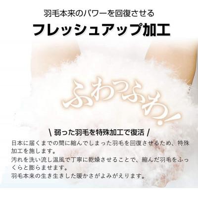 ふるさと納税 王寺町 【春夏用】洗える羽毛肌掛け布団シングルサイズ ダウン90%0.3kg北欧調ガーブカーサコーラルピンク_3