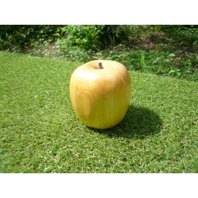 ふるさと納税 由布市 木のりんごのオブジェ(白)