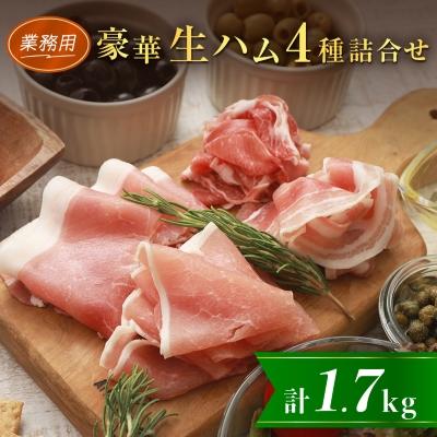 ふるさと納税 安平町 [業務用]豪華生ハム詰合せ 計1.7kg