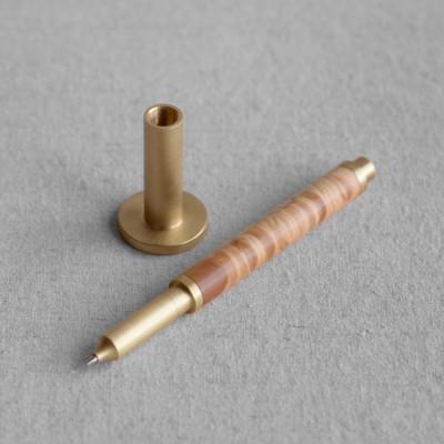 ふるさと納税 香美市 スタンド型 ボールペン(楓)