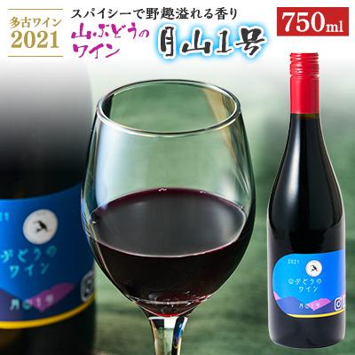 ふるさと納税 多古町 多古ワイン2021・山ぶどう月山1号[赤][日本ワイン]750ml・1本