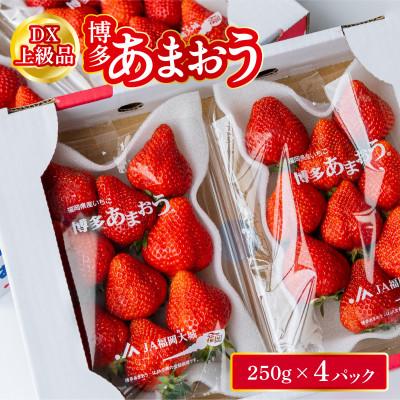 ふるさと納税 北九州市 福岡県産 博多あまおう 約1kg (約250g×4パック入り)[2027年2〜3月発送]