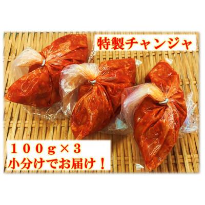 ふるさと納税 松原市 かわち屋 特製チャンジャ300g 100g×3袋 小分け 自家製ヤンニョンジャン 大阪府松原市 |  | 01