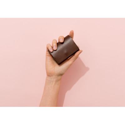 ふるさと納税 富山県 colmのコンパクト財布 キャメル「カードが見やすく取り出しやすい小さな財布」 |  | 02