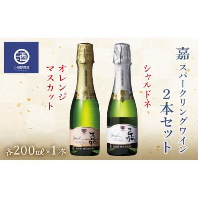 ふるさと納税 高畠町 ミニボトル 嘉スパークリングワイン 辛口&amp;甘口セット 各200ml