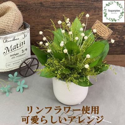 ふるさと納税 春日部市 シュガーパインのプリザーブドフラワーアレンジ[フイユ/ヴェール]春日部市