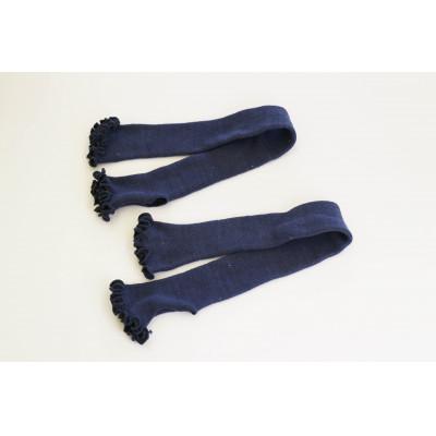 ふるさと納税 田原本町 奈良丸編研究所のシルクアームカバー 2本組 ネイビー