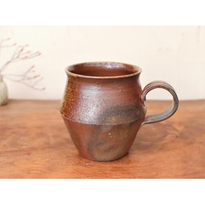 ふるさと納税 上島町 備前焼 コーヒーカップ(野草)・サンギリ