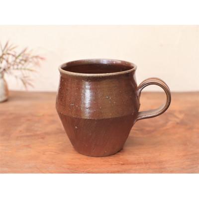 ふるさと納税 上島町 備前焼 コーヒーカップ(野草)