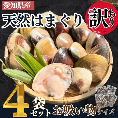 ふるさと納税 南知多町 [2025年 先行予約] 純国産 [貝専門店] 天然 はまぐり お吸い物サイズ 300g×4袋