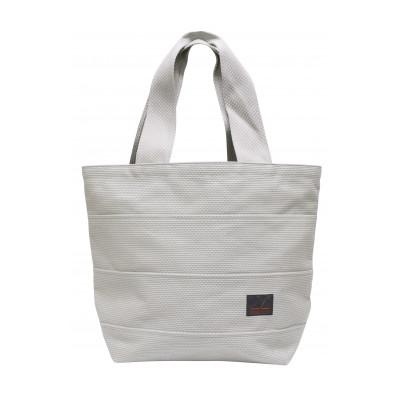 ふるさと納税 豊川市 三河木綿刺子織バッグ sasicco トート40 (アイスグレー)