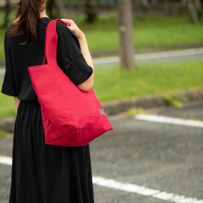 ふるさと納税 豊川市 三河木綿刺子織バッグ　sasicco トート40　(グレー) |  | 02