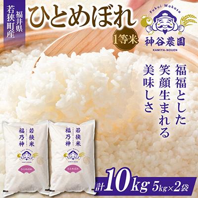 ふるさと納税 若狭町 【令和8年産先行受付】福井県若狭町ひとめぼれ(1等米)　10kg(5kg×2袋) | 