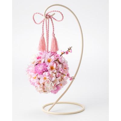 ふるさと納税 高畠町 まるで生花のような桜ボールブーケ(スタンド付) |  | 01