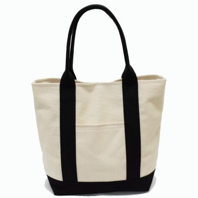 ふるさと納税 豊川市 三河木綿刺し子織バッグ sasicco OBIトート (生成)