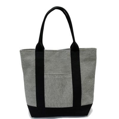 ふるさと納税 豊川市 三河木綿刺子織バッグ sasicco OBIトート (消防刺子)