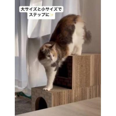 ふるさと納税 行橋市 Cat House レンガの家/小/BLACK AL-068の画像