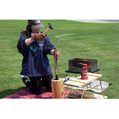 ふるさと納税 神戸町 MINOURAのトライウッド「Try x Wood」　組み立て式薪割り台　キャンプやBBQで活躍 |  | 03