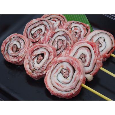 ふるさと納税 村上市 村上牛べこ串(焼き海苔と村上牛のくるくる巻き串) 約60g×3本入